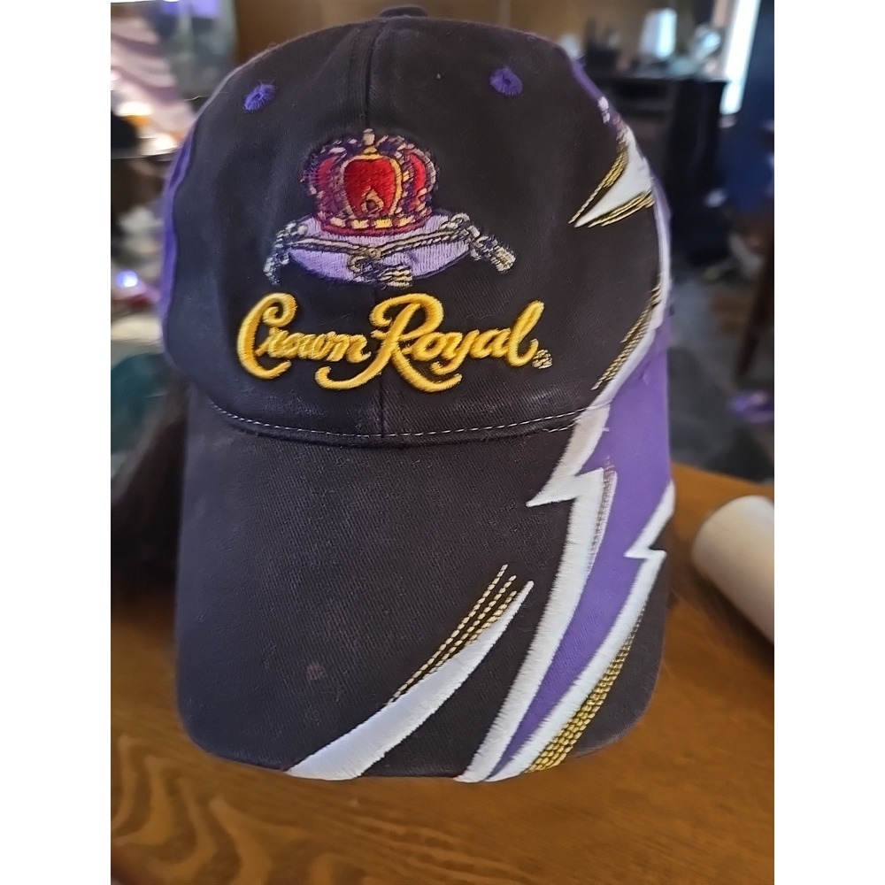 Matt Kenseth 17 Crown Royal Sawtooth Hat Strap Back‎ Black Purple Cap Nascar